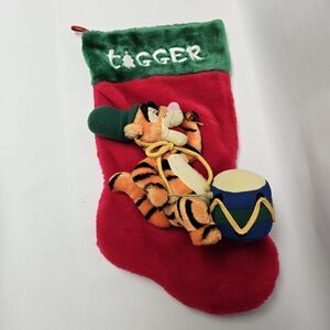 Tigger Winnie the Pooh Christmas Stocking Sock Disney Drummer Tiger Plush